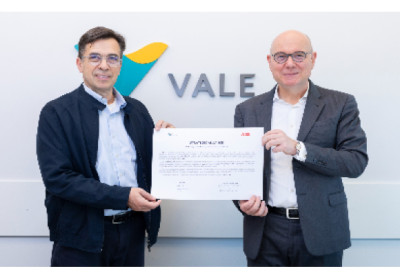 Vale e ABB firmam aliança estratégica para acelerar transformação digital nas operações de minério de ferro no Brasil