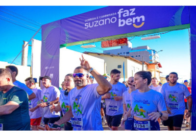 Inscrições para a 5ª Corrida e Caminhada Suzano Faz Bem em Aracruz abrem na próxima segunda-feira (17)