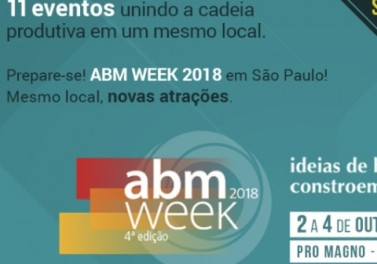 Inovação, 4ª revolução industrial, eficiência energética e sustentabilidade estarão em pauta na ABM WEEK 2018