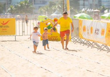 Chocolates Garoto promove arena esportiva na praia de camburi neste final de semana