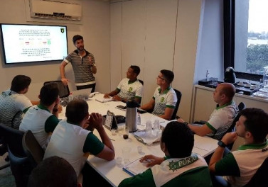 Comissão técnica do Porto Vitória participa de treinamento com instrutor da CBF e da Conmebol