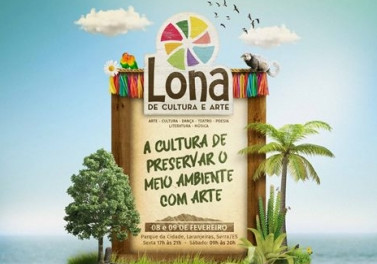 Lona de Cultura e Arte com programação gratuita na Serra