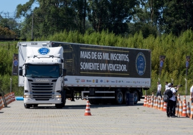Competição Scania que vale caminhão 0 km tem inscrição até esta quarta-feira (31)