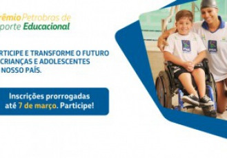 Petrobras prorroga as inscrições para prêmio de esporte educacional