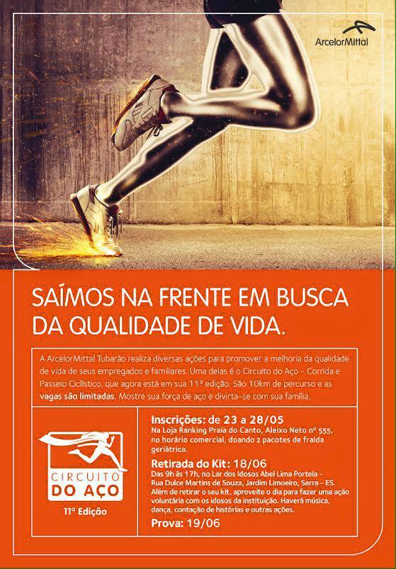 1.300 vão participar do Circuito do Aço, no dia 19 de junho