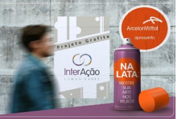 Crianças e adolescentes assinam seus desenhos em grafite, na Serra, no próximo sábado, dia 04