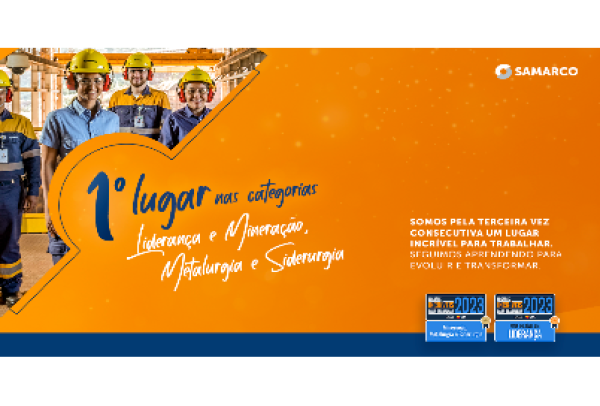 Samarco alcança primeiras posições no Prêmio Lugares Incríveis para Trabalhar