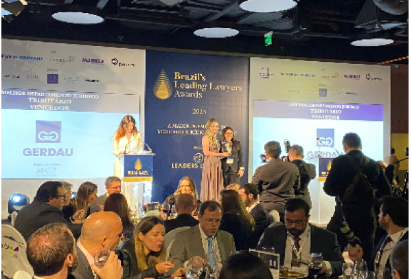 Gerdau é vencedora da categoria de Melhor Departamento Jurídico Tributário 2023 pelo Brazil’s Leading