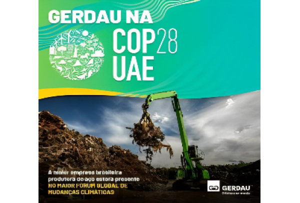 COP28: Gerdau marca presença no principal evento global sobre mudanças climáticas