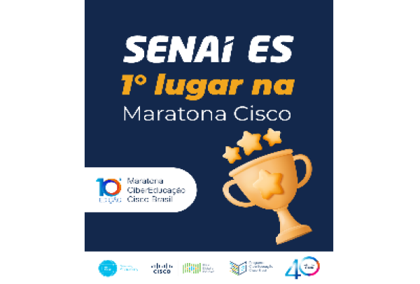 Senai ES conquista 1º lugar nacional na Maratona Cisco e se consolida como referência em cibersegurança