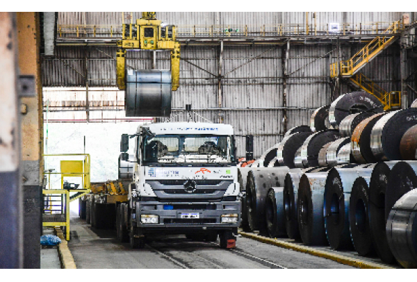 ArcelorMittal testa transporte autônomo de bobinas de aço