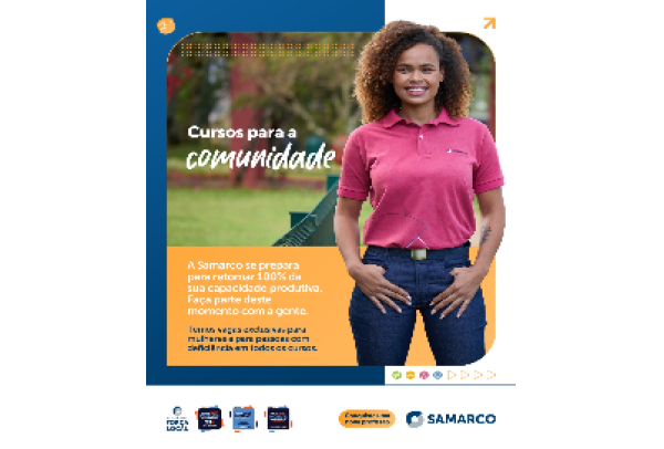 Cursos gratuitos para comunidades: Samarco abre inscrições para capacitação no Espírito Santo e em Minas Gerais