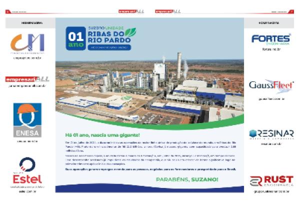 Homenagem a 1 Ano da Suzano Unidade Ribas do Rio Pardo