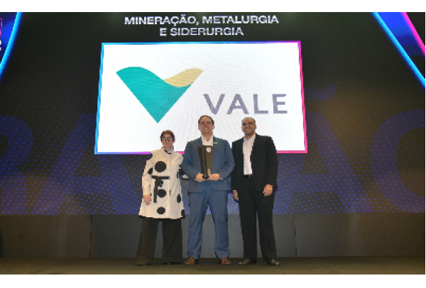 Vale é reconhecida como empresa mais inovadora do setor pelo sexto ano consecutivo em ranking do Valor Econômico
