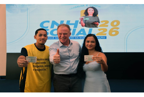 Governo do Estado abre inscrições para 9 mil carteiras de habilitação gratuitas no CNH Social 2026