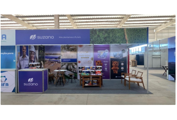 Suzano apresenta seus produtos e processo produtivo na Fenaci 2026