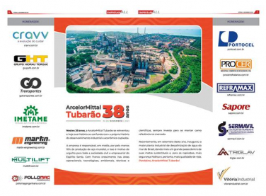 ANIVERSÁRIO DE 38 ANOS DA ARCELORMITTAL TUBARÃO