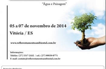 Congresso Brasileiro de Reflorestamento Ambiental acontece em novembro, no ES