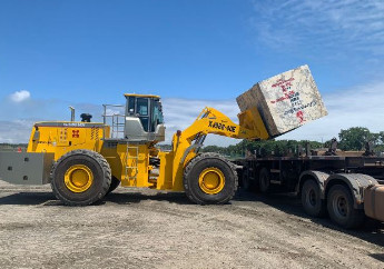 Portocel começa a receber rochas ornamentais