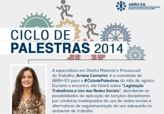 ABRH-ES realiza palestra sobre Legislação Trabalhista e uso das redes sociais no ambiente de trabalho