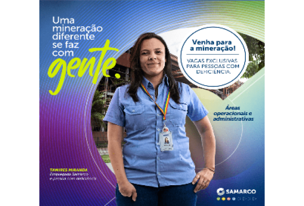Samarco abre inscrições para vagas exclusivas para pessoas com deficiência em Minas e no Espírito Santo