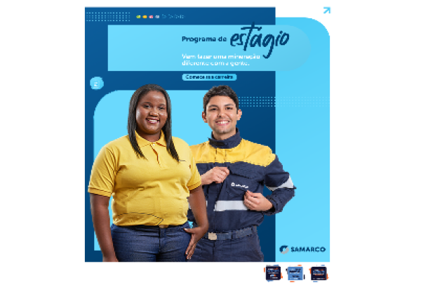 Samarco recebe inscrições até 15 de junho para estágios de níveis técnico e superior no Espírito Santo e Minas Gerais