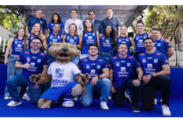 Elenco do Gerdau Minas é apresentado no Minas na Praça