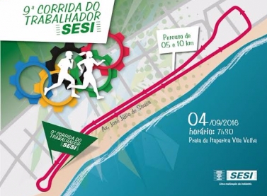 Inscrições para Corrida do Trabalhador da Indústria começaram ontem, quarta-feira (3)