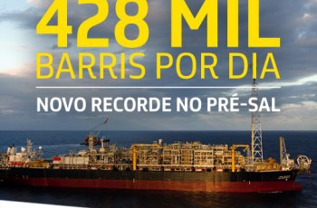 Produção no pré-sal bate novo recorde e alcança 428 mil barris de petróleo por dia