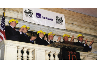 Gerdau celebra 25 anos de listagem na Bolsa de Valores de Nova Iorque